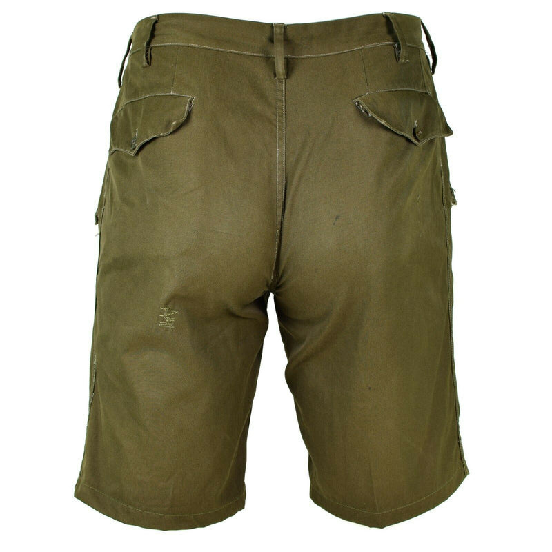 Shorts dell'esercito italiano genuino Oliva Chino Military Field Bermuda Vintage BDU