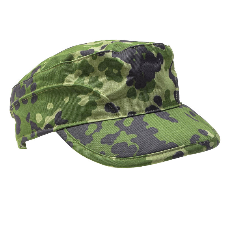 Truppe militari danesi originali Field Cap pieghevole Flatta all'orecchio M84 Nuovo leggero