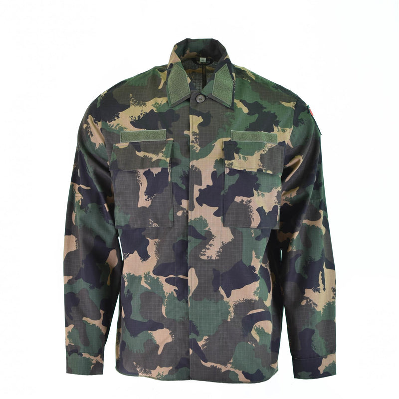 Guida camicia dell'esercito ungherese M90 ​​4 Colore camuffato a manica lunga militare nuovo