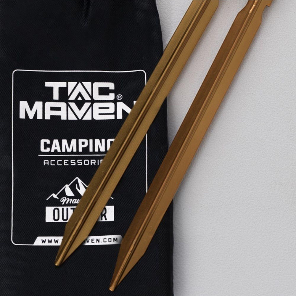 TAC MAVEN Chiodi da terra per teloni da tenda in alluminio Set 4 Accessori da campeggio