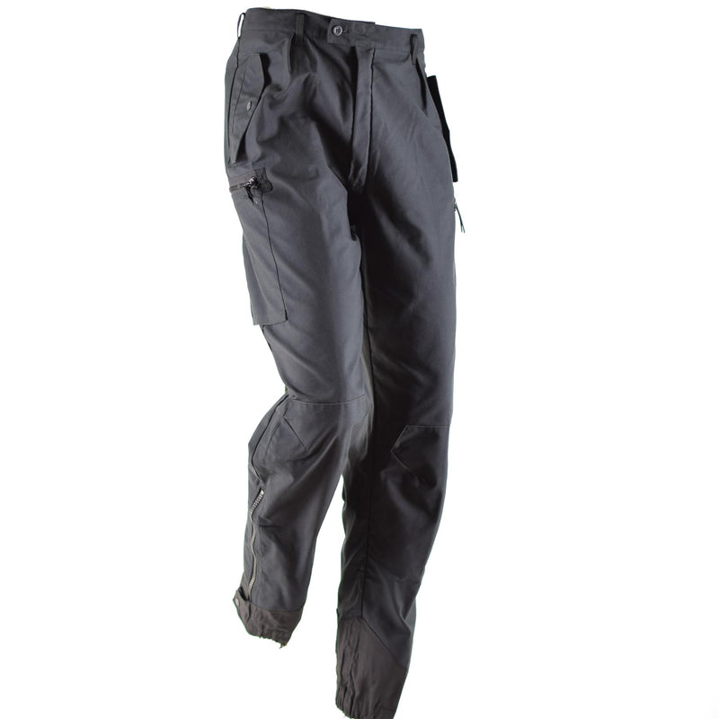 Original Swedish Army M90 Pants Black Field Combat Pantaloni BDU Nuovo