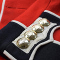 Vera giacca dell'esercito britannico uniforme tunica abito rosso scarlatto guardie cavalleria