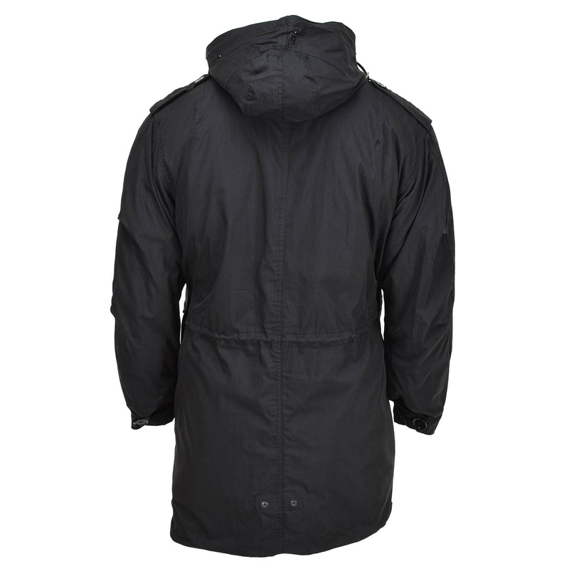 Mil-Tec Brand U.S. Style Military Parka M51 Shell Hooded Quilted Liner Black Nuovo