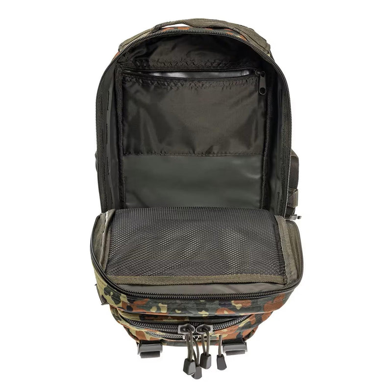 Mil-Tec U.S. Assault Tactical Backpack Trekking Flecktarn 20Liter Daypack escursionistico