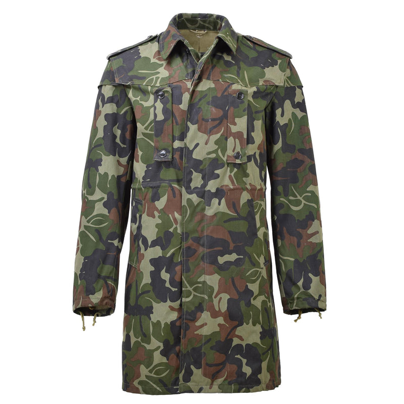 Originale militare rumeno parka m93 mimeta con cappuccio con cappuccio lungo la giacca tattica