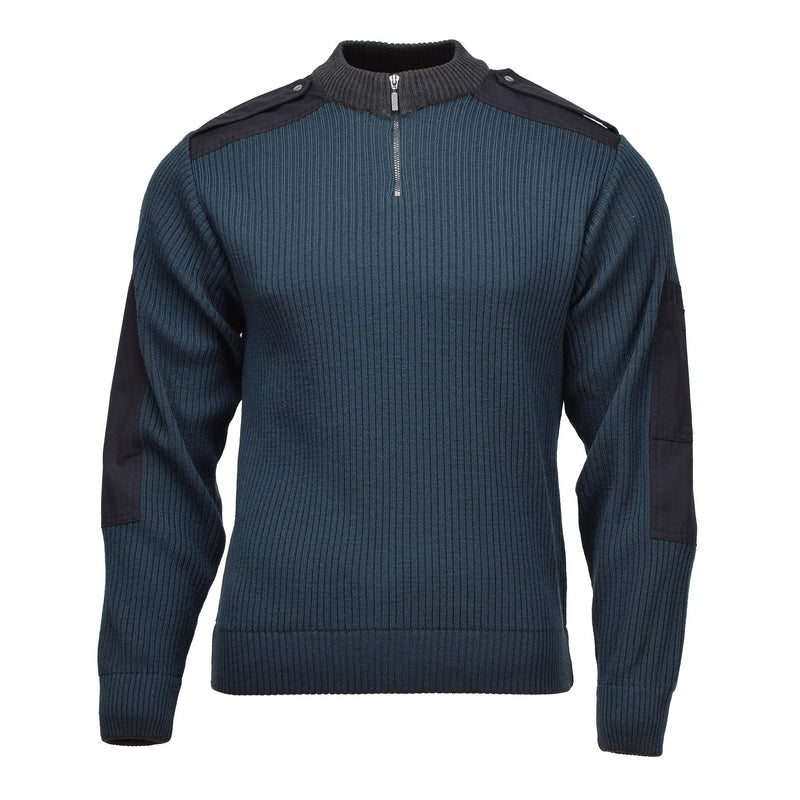 Makeiter militare olandese originale Pullover invernale Pullover Coldimetto Blu