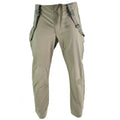 Sovrapantaloni impermeabili con bretelle originali Gore-Tex dell'esercito austriaco in eccedenza oliva OD