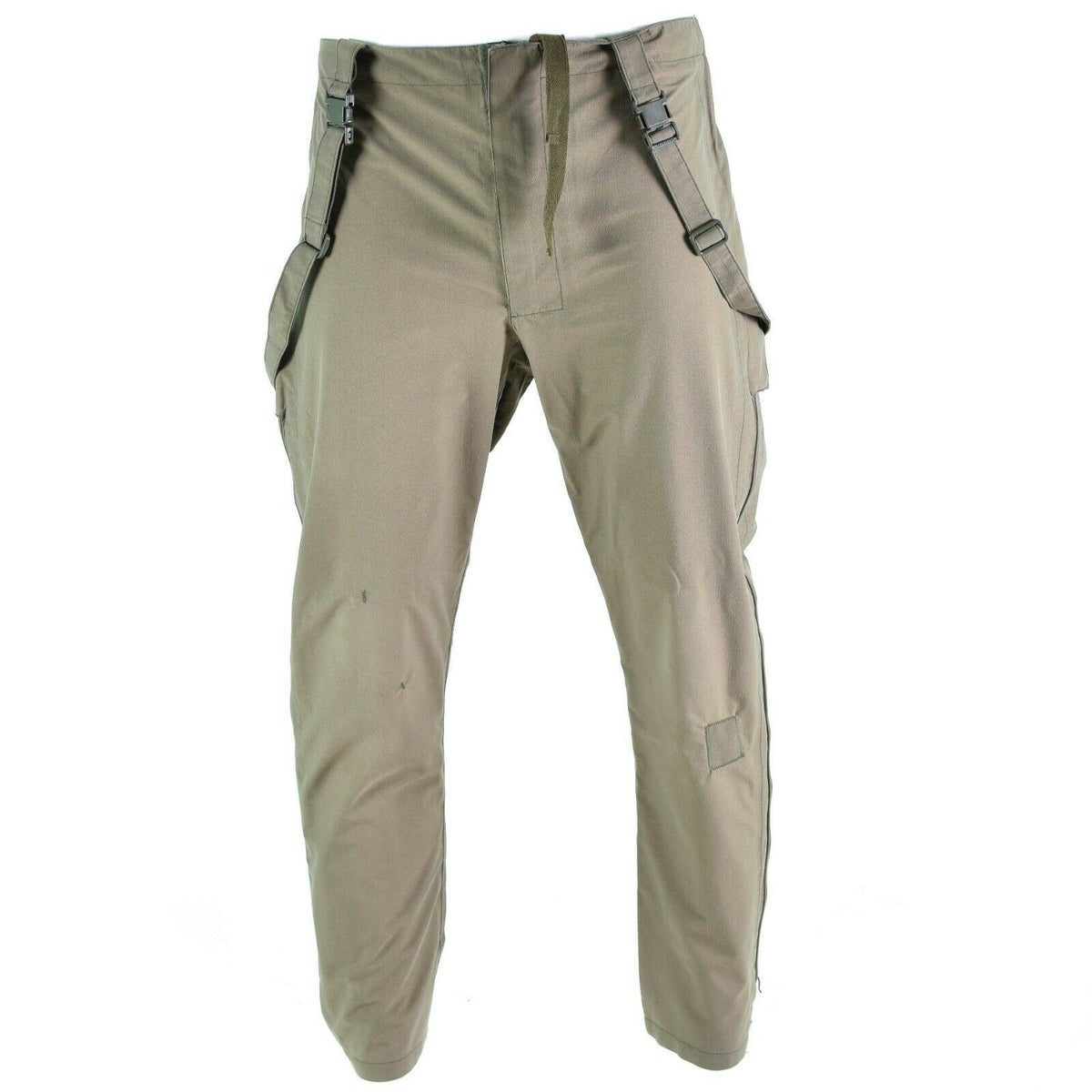 Sovrapantaloni impermeabili con bretelle originali Gore-Tex dell'esercito austriaco in eccedenza oliva OD