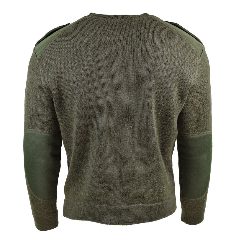 Genuino maglione dell'esercito francese Olive Commando Mili militari Pullover Nuovo Nuovo