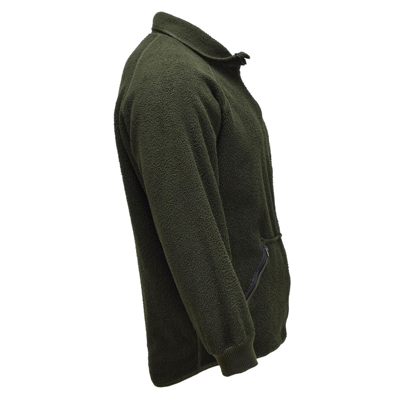 Giacca in pile militare olandese originale caldo morbido caldo termico clima sportivo