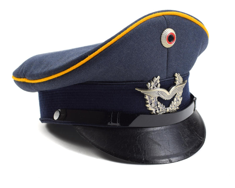 Genuino cappello della visiera dell'esercito tedesco. Forze aeree forze militari a punta di cappello luftware Nuovo