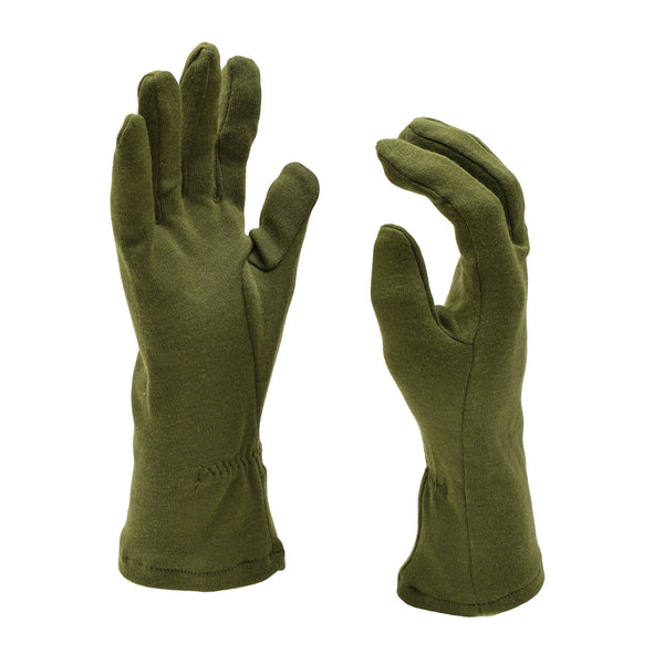 Guidi guanti dell'esercito britannico scaldini a mano olive guanti in fibra resistenti al fuoco Nuovi