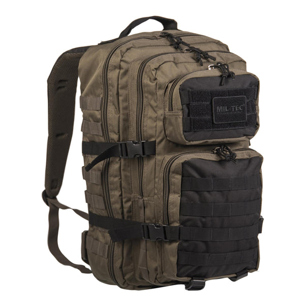 Mil-Tec U.S. Assault Ranger Backpack Olive Black 20L Trekking Daypack
