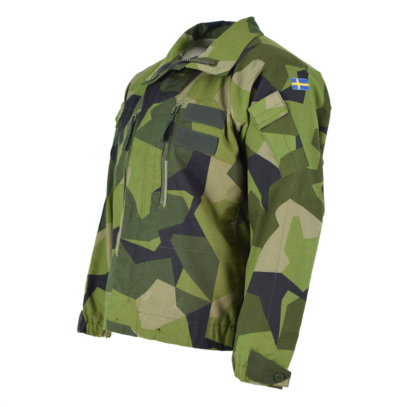 Originale Swedish Army M90 Giacca Splinter Splinter Campo da combattimento da combattimento Nuovo