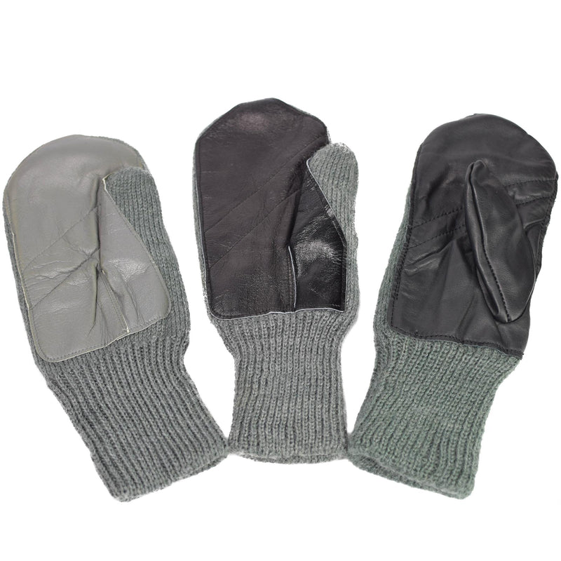 Originale Swiss Grey Grey Wool Weather Weather Malms in pelle Palma Problema militare