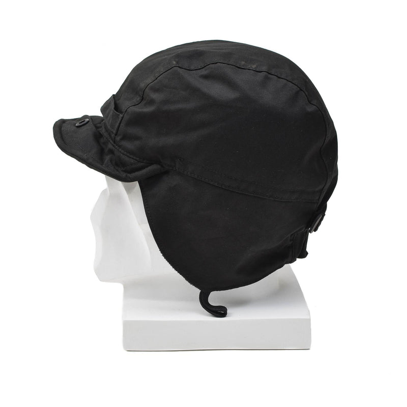 Cappello da cappello da cappello a ranger paracadutisti olandesi originale Brampe a bordo in surplus nero.