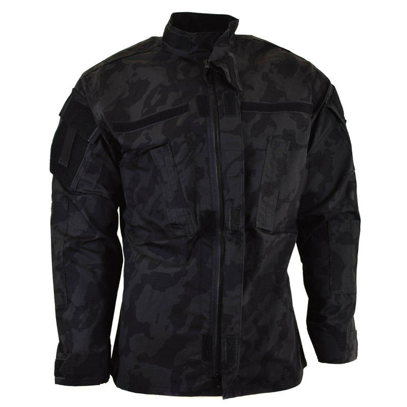 Giacca da combattimento in stile militare dell'esercito di marca ACU Ripstop Night Camo Uniforme