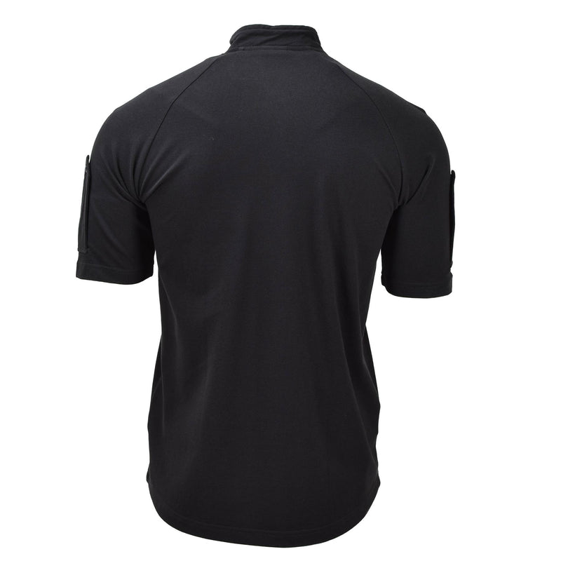 T-shirt tattiche originali dell'esercito britannico manica corta zippato nuovo zippato