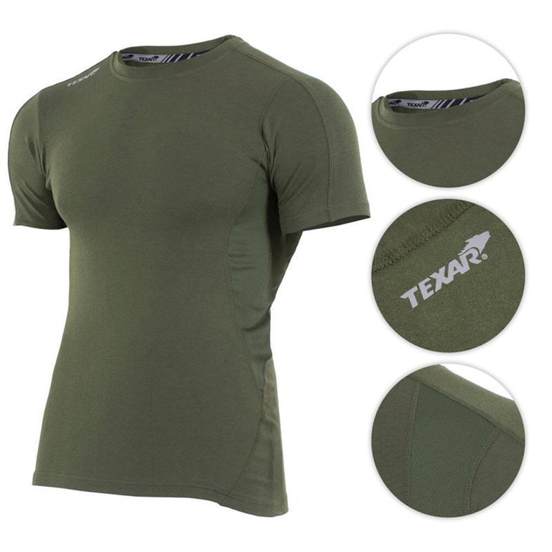 Texar Military Wear Basey Stray Short Shorthers Shirt Truppe tattiche biancheria intima