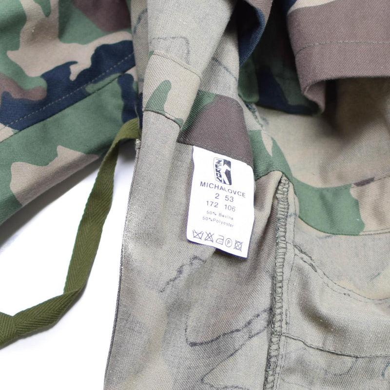 Giacca da campo dell'esercito slovacco vintage originale M97 COMPATTO MILITARIO COMPIO NUOVO