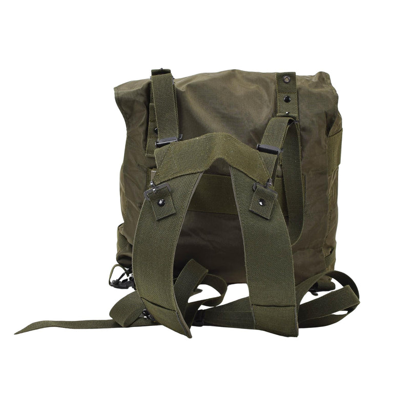 Borsa da campo tattico militare austriaco originale Oliva zaino rivestito in campeggio nuovo