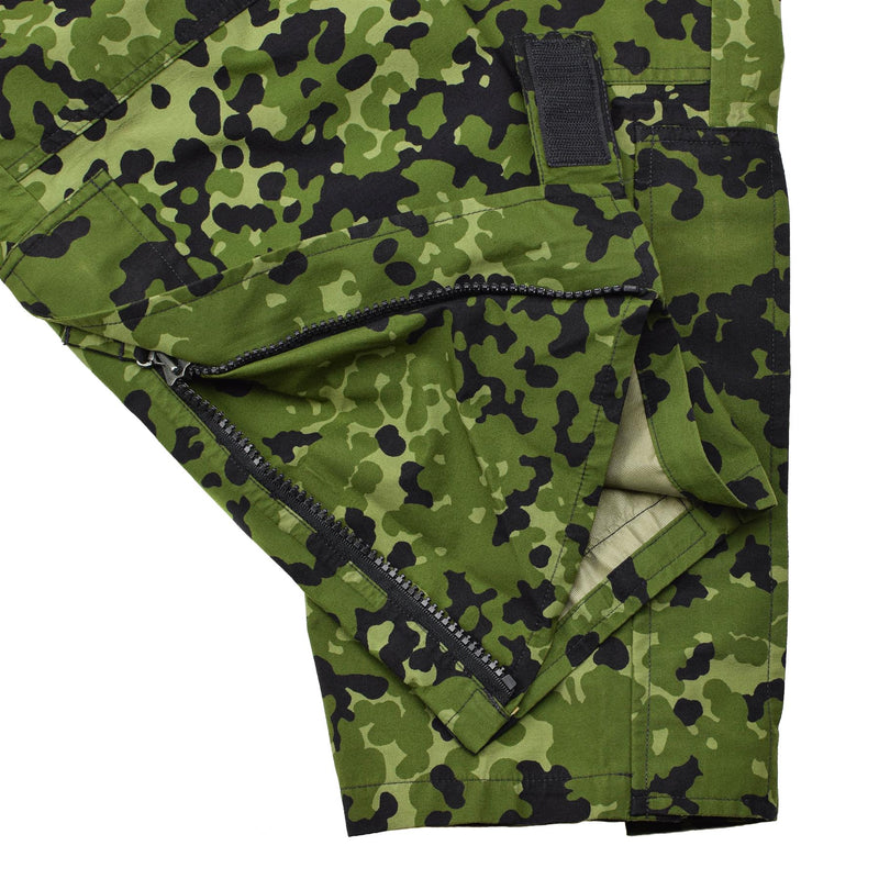Pants di pioggia dell'esercito danese originale Camo M84 Parente di combattimento tattico impermeabile nuovo