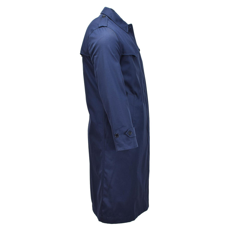 Trench da donna militare olandese originale Solido fodera trapuntata blu.