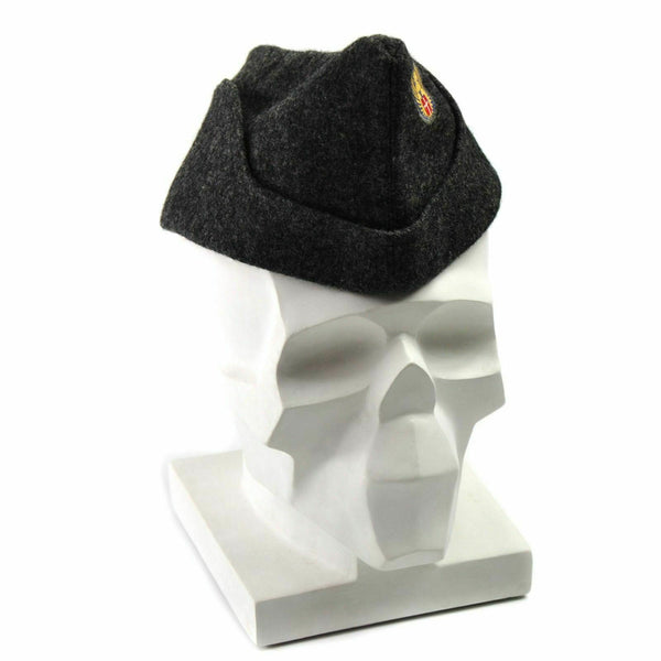 Genuino cappello di lana di lana dell'esercito danese combattimento del campo di guarnigione del cappello degli anni '50