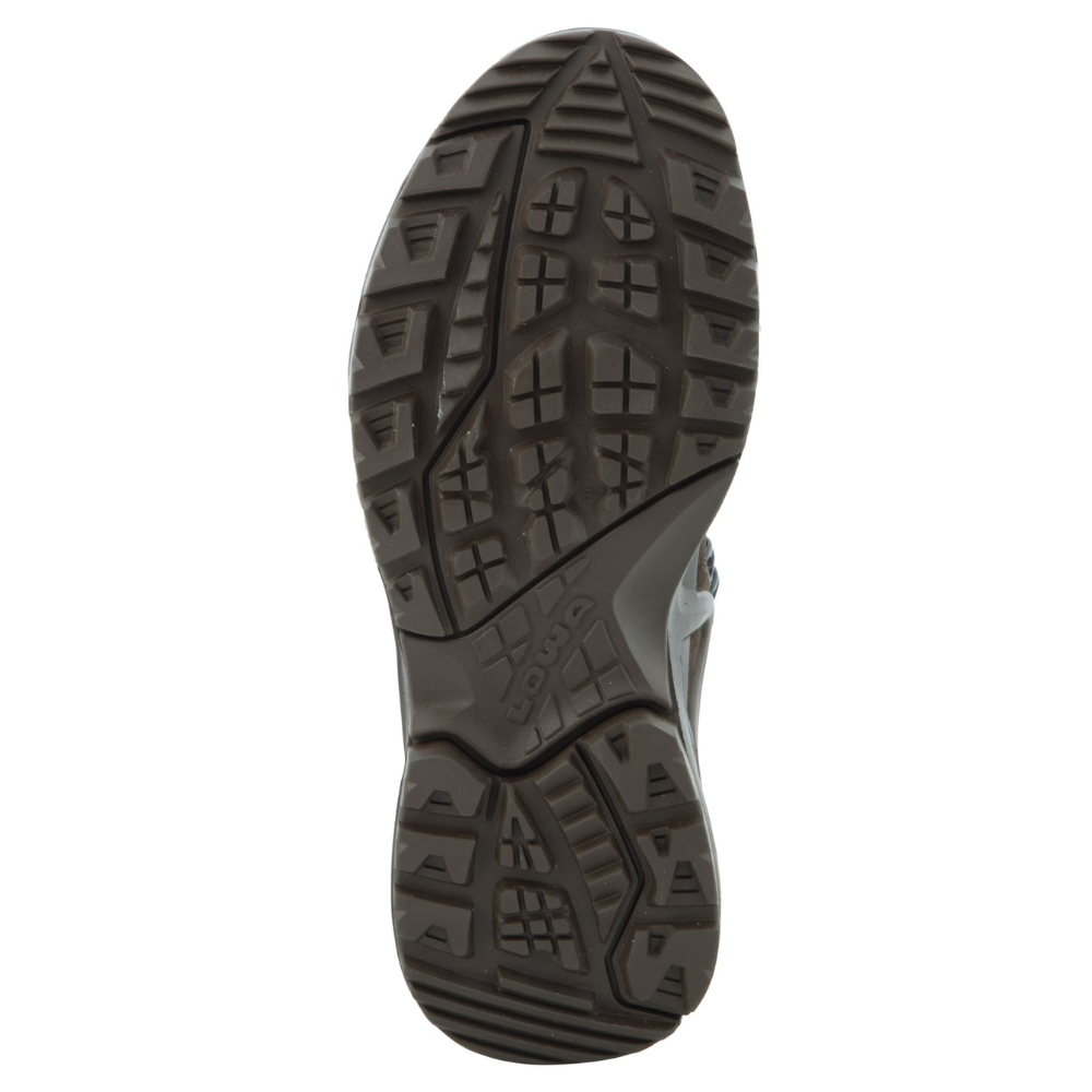 Stivali tattici Lowa Zephyr GTX Mid TF con asta imbottita impermeabile marrone scuro