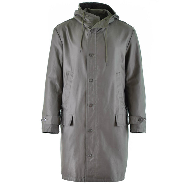 Guida vera Armata tedesca Parka Olive Olive Oversare Overplus Coat Long Od Vintage Nuovo