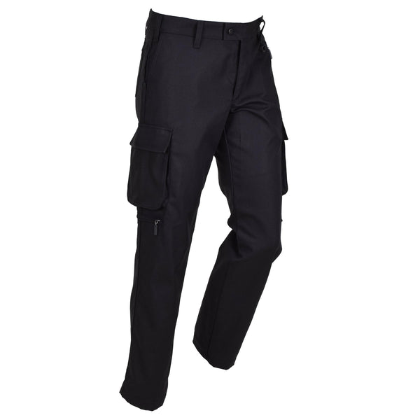 Pantaloni di lavoro nero militare della Danimarca originale pantaloni a d-ring forte durevoli nuovi