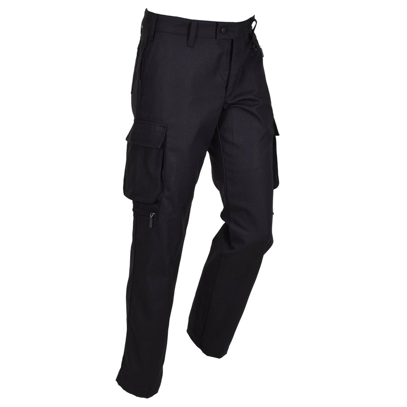 Pantaloni di lavoro nero militare della Danimarca originale pantaloni a d-ring forte durevoli nuovi