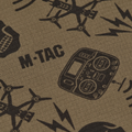 Sciarpa tattica da esterno M-TAC in micropile con ghetta per collo modello drone, marrone chiaro