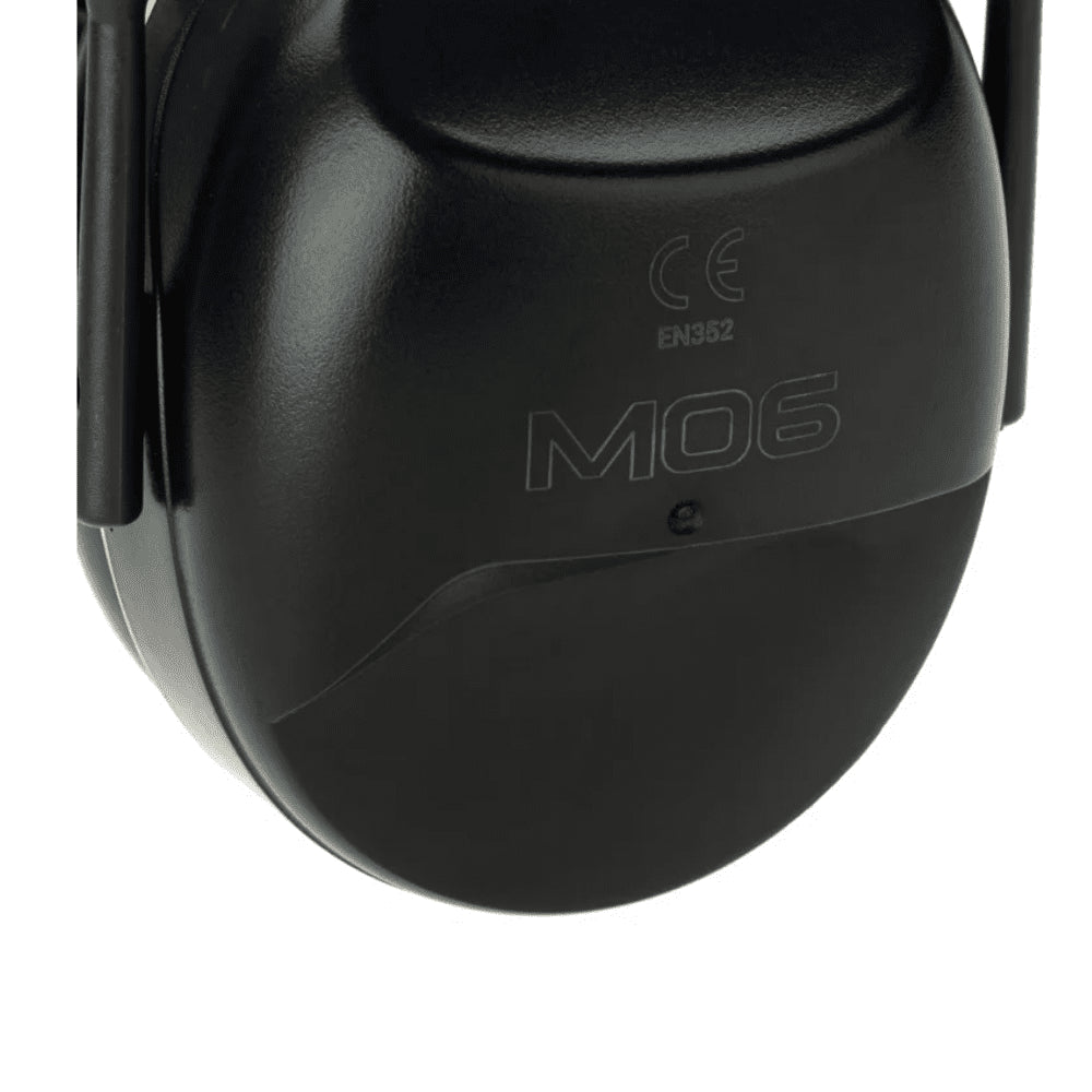 EARMOR M06A Protezione acustica passiva 24dB NRR Sicurezza sul lavoro all'aperto Nero