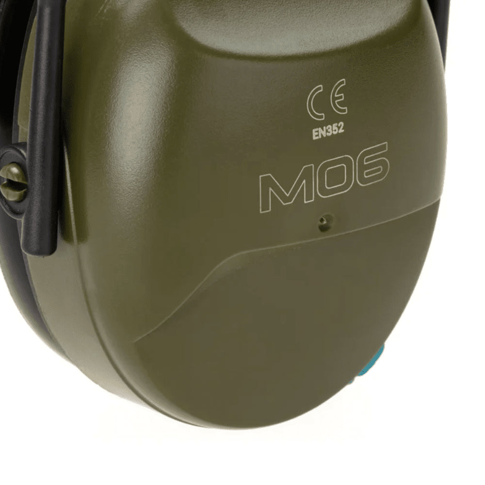 Cuffie protettive passive EARMOR M06A NRR 24 per poligono di tiro verdi