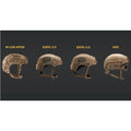 Earmor M11 ARC Adattatore per binario per casco Peltor Cuffie tattiche Set nero