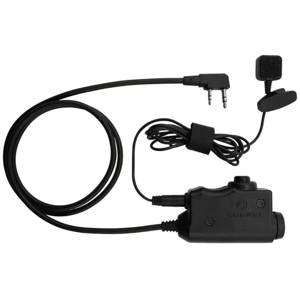 Adattatore Earmor M52-KEN PTT Kenwood Baofeng Radio Auricolare Tattico Nero