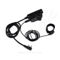 Earmor M52 PTT Adattatore Midland Cavo per cuffie tattiche cablate a 2 pin Nero