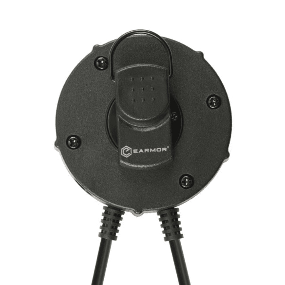 Adattatore EARMOR M55 PTT Kenwood Baofeng Adattatore per auricolare radio a 2 pin nero