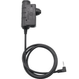 Adattatore PTT Earmor Motorola auricolare radio a 1 pin cablato tattico nero