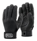 Petzl CORDEX Belay Rappel Guanti in pelle Corda da lavoro Arrampicata Tattica Nero