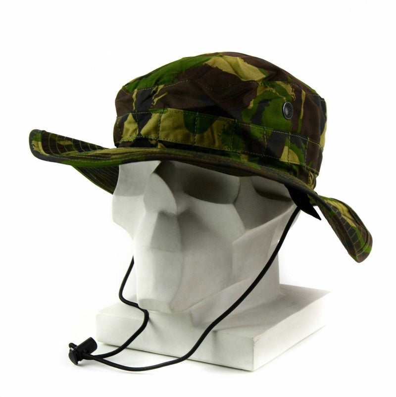 Originale British Army Boonie Cap Sun Bush Hat Woodland Camo Combat DPM Nuovo