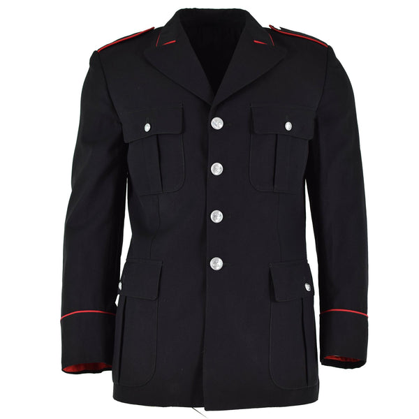 Originale ufficiale ufficiale della giacca di polizia militare italiana uniforme nera formale