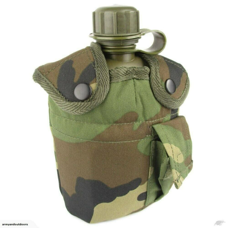 Bottiglia d'acqua in stile esercito americano M1 bottiglia d'acqua con coppa e alice clips militari statunitensi