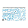 Righello dell'esploratore tattico Ecopybook NATO UA Strumento mappa militare Bordo blu