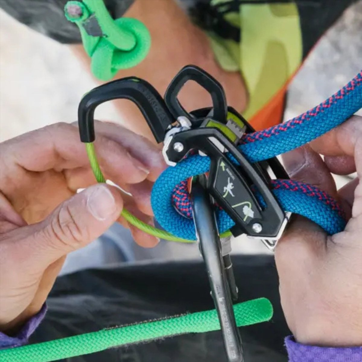 Edelrid GIGA JUL Assicuratore 2 in 1 Modalità 8.5-10.5mm Compatibilità corda