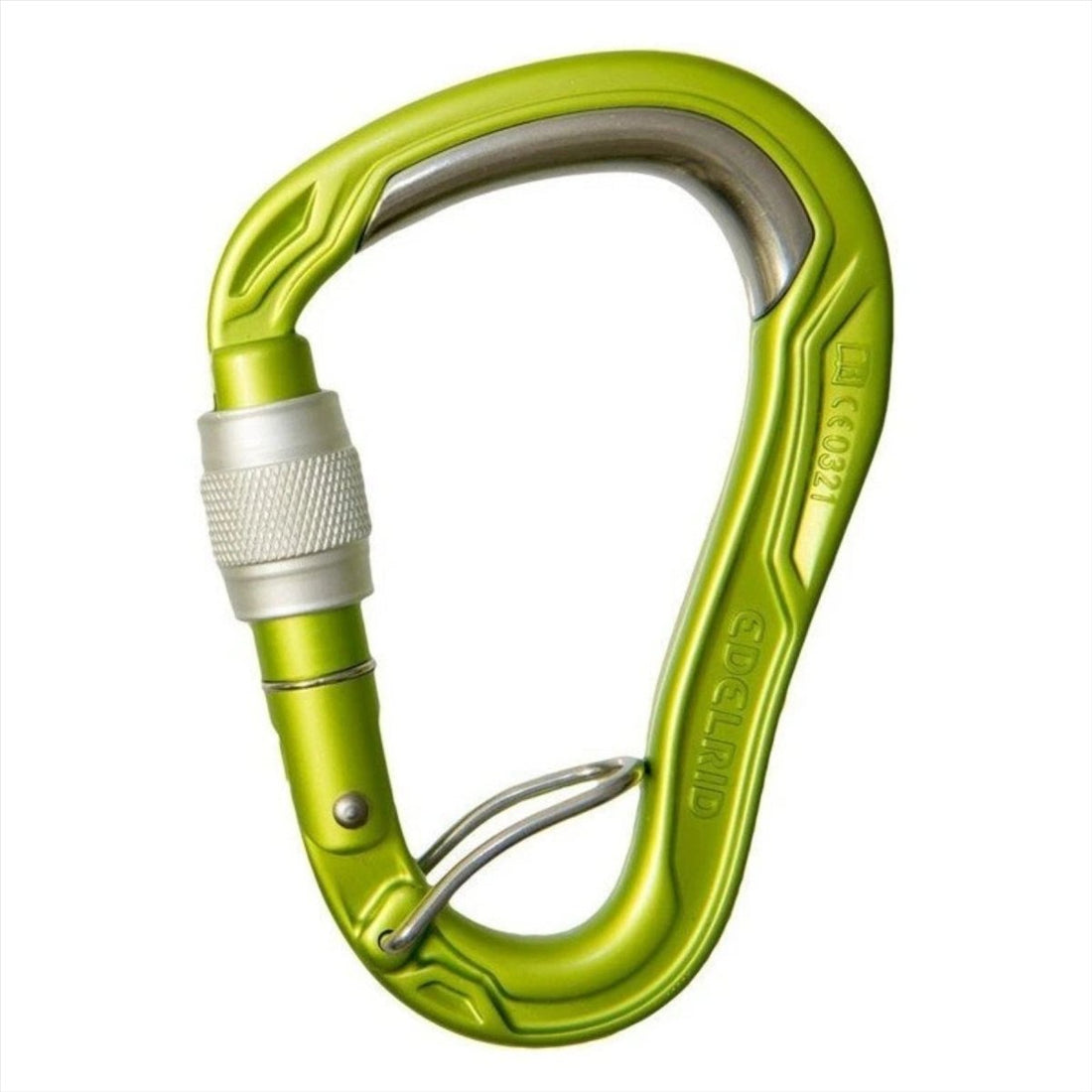 Edelrid HMS moschettone a vite antiproiettile anello avvolgente ardesia attrezzatura da arrampicata grigio