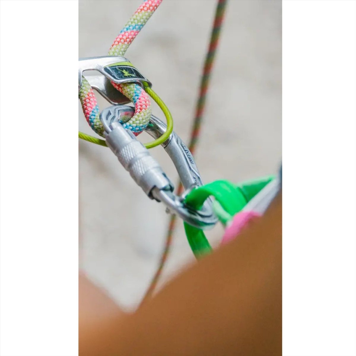 Edelrid HMS Bulletproof Triple FG Eco Moschettone Chiusura a vite a tripla azione