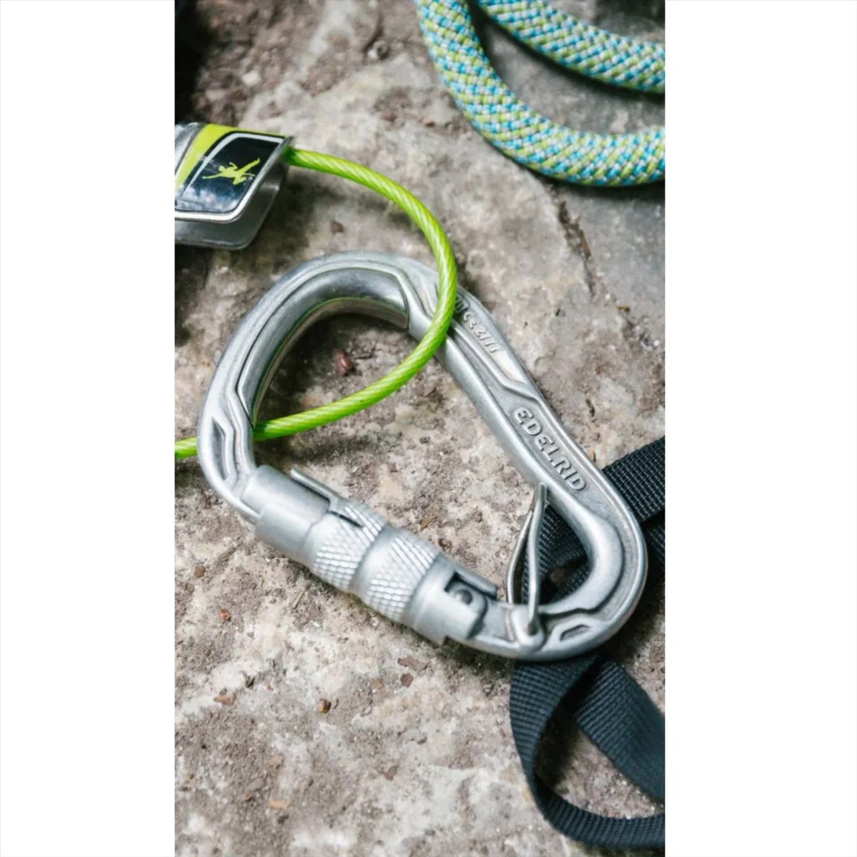 Edelrid HMS Bulletproof Triple FG Eco Moschettone Chiusura a vite a tripla azione