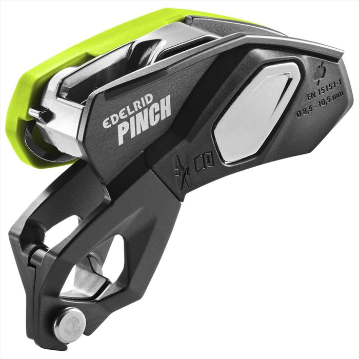 Edelrid PINCH Assicuratore con frenata assistita Controllo preciso della discesa Verde - GoMilitar